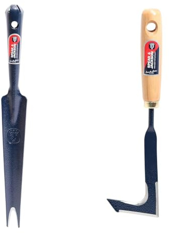 Spear & Jackson 50045 Couteau désherbeur affûté tout Acier & 50047 Couteau désherbeur à Dalles Acier Affûté