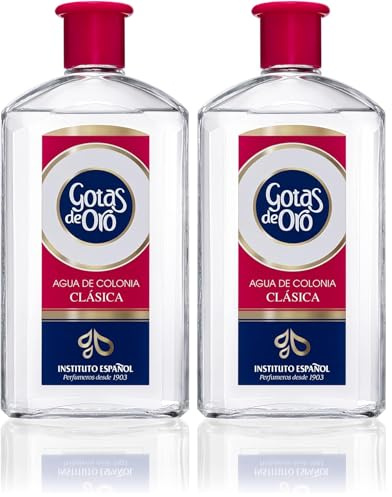 Instituto Español Gotas De Oro Colonia Clásica 600 ml (Paquete de 2)