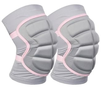 MDWZH Knieschoner Knieschützer Unisex-Knieschützer, geeignet for Tanzen, Radfahren, Kampfsport, Sport Knieschoner Volleyball(Pink,M)