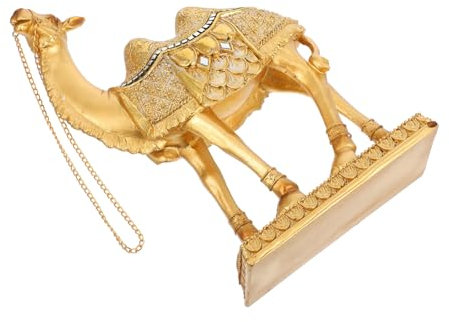 Amosfun Kamelskulptur Aus Harz Für Zuhause Und Büro Vintage Tierornament Realistische Kamelstatue Als Dekoration Für Schreibtisch Oder Wohnraum