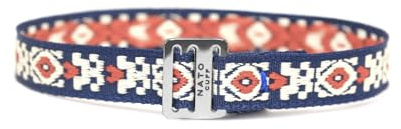 Nato Cuff - Bracelet Ruban Ethnique 10mm - Fait Main en France Bijou Homme ou Femme Ajustable