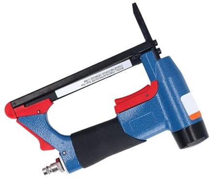 Grapadora neumática, Grapadora neumática para tapicería Grapadora neumática de 70-110 PSI, pistola grapadora neumática de agarre suave, Mango antideslizante, adecuada for grapas de 1/4 a 5/8 pulgadas