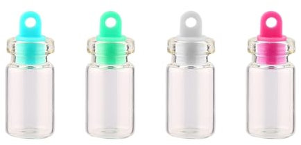 NAMOARLY 50stücke Mini Glasfläschchen Mit Korken Transparente Kleine Wunschflaschen Langlebige Dekorative Mini-glasbehälter Für Diy Schmuck Botschaften Trockenblumen Und Potpourri