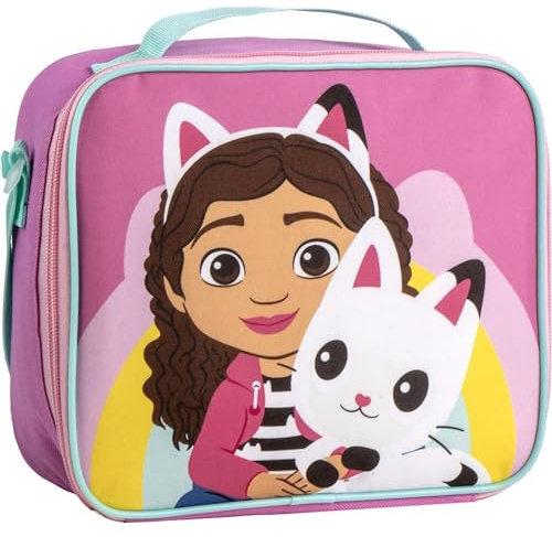 CERDÁ LIFE'S LITTLE MOMENTS Bolsa Isotérmica Gabby’s Dollhouse 23.5x19.5x10.0 cm | Lonchera Infantil con Diseño Térmico y Estilo Colorido | Perfecta para Escuela y Salidas