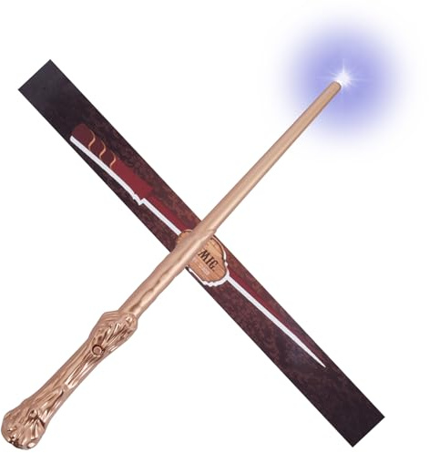 Aomig Bacchetta Magic, Mago Bacchetta con Luce e Suono,Bacchetta Magica in Plastica Magic Giocattolo per Bambini, Cosplay Props Costume da Festa Accessorio, Giocattoli per Bambini e Bambine