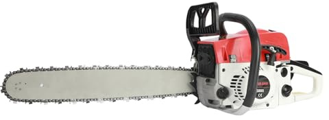 20 Inch Gas Chainsaw 58cc, Lightweight Handheld Petrol Chainsaw 2.4KW 13000PRM 2-Stroke Powerful Chain Saw with Automatic Oiler 550ML Fuel Tank for Tree Felling and Trimming 15Lbs