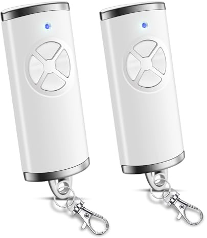 868,3 BS MHz Telecommande Portail Hörmann, 4 Canaux Télécommande de Rechange Bip Portail Porte De Garage Compatible avec Hörmann HSE2-868-BS, HSE-4-868-BS, HS1-868-BS, HS4-868-BS, 2PCS Blanc