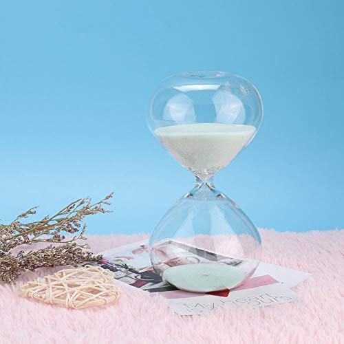 RIZGHWOY Temporizador de en Forma de Cilindro de 15 Minutos - Adorno de Escritorio Multifuncional y Cumpleaños - Material de Vidrio Duradero Temporizador Ideal para Uso en el Hogar u Oficina