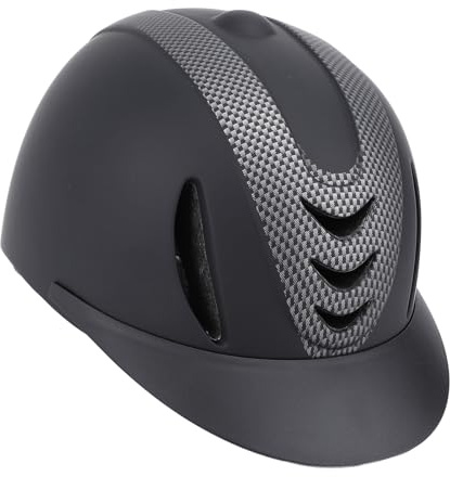 Qudinip Casco da equitazione, cappello da equitazione, misura regolabile, per bambini, con scossa traspirante e rimovibile, assorbe gli impatti, design resistente (M)