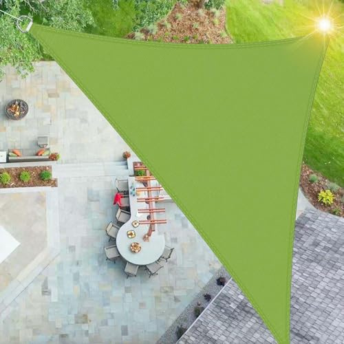 SRHIMEOS Tende a Vela da Sole per Esterno 6x6x6m, Vela Ombreggiante Impermeabile Resistente Protezione UV 95%, Antipioggia Triangolare Telo Parasole per Giardino