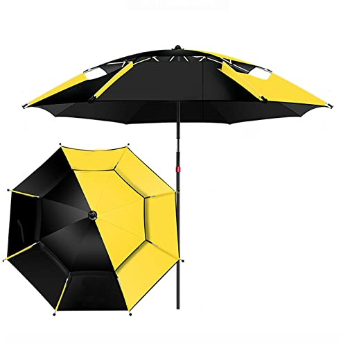6.6' Square Patio Umbrella Outdoor Garden Parasol for Yard Beach Poolside & Events Black and White Striped Umbrella for Commercial Use and Market