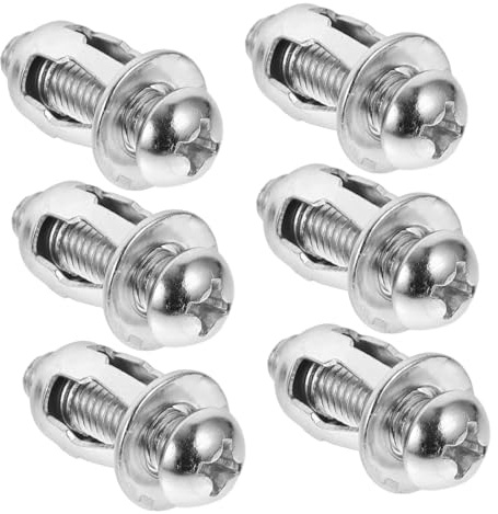 TOGEVAL 10 Ensembles Kit de Écrous Pétales Creux et INOX pour Fixation de Portes Vis de Serrage Compatibles avec Inserts Filetés Métalliques et Écrous de Vérin Robustes