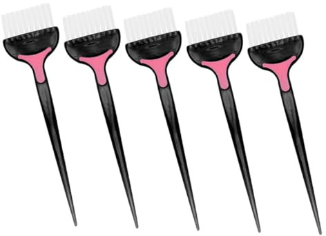 Cabilock 5 Stück Haarfarbenpinsel aus Abs für Friseursalon mit Waschbaren Leicht zu Reinigenden Bürsten zum Professionellen Haarefärben und Selbstgemacht Haarstyling