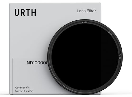 Urth Filtro Solare ND100000 (16,6 Stop) 67 mm (Plus) | Vetro ottico HD nano rivestimento 20 strati, densità neutra estrema, sicuro per la fotografia di eclissi