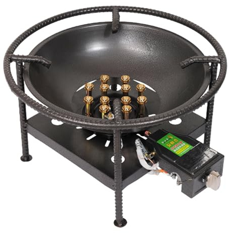 Réchaud de Camping à Gaz Propane Brûleur Simple Réchaud à Gaz D'extérieur Au Propane Adapté Au Camping, Au Jardin et à la Cuisine en Plein Air(50cm/20in)