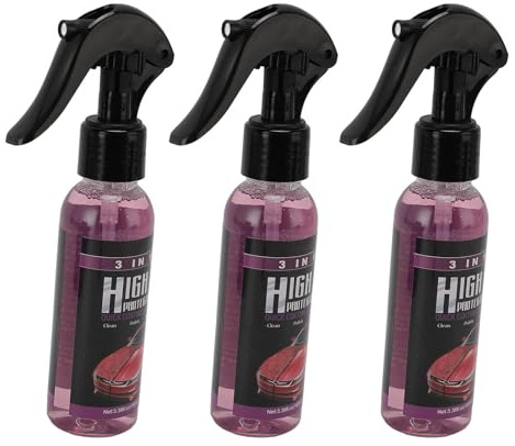 TIKATARER Spray per Rivestimento Rapido per Auto, 3 in 1 Pulizia Efficiente Cera per Auto Ad Alta Protezione Spray Lucidante per Vernice Vetro Plastica, per la Cura dell'Auto Ideale per la
