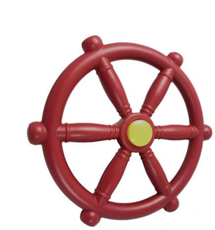 Pirate Ship Wheel Toy Steering Wheel, 11.81in Ship Pirate SteeringWheel, Kids Outdoor Play Equipment, Imaginative Swingset Attachment Playground Accessories for Swingset Tree House