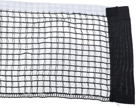 Nicerity Tischtennisnetz, 180 cm, tragbares Tischtennisnetz, Ersatz für drinnen und draußen, Schule, Fitnessstudio, schwarzes Tischtennis-Ersatznetz (schwarz), 3 Stück