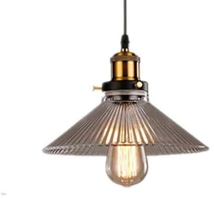 shower head Transparent Glass Cover Chandelier Brass Lamp Cap Pendant Lamp Horn Shaped Hanging Light V-intage Lighting Fixtures Hanging Ceiling Lamp Fixtures Compatible with Dinner Table,Pendant