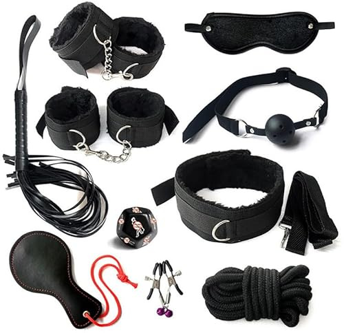 10 Nuevos Y Exquisitos Conjuntos de Práctica Interior, Nylon Negro Cómodo, Forro de Peluche Negro Y Cuerda Hecha A Mano - D30-IT