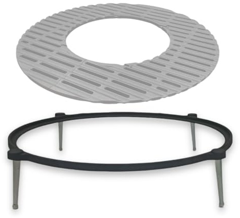 Ø 52,5 cm Supporto FRAME in Ghisa Smaltata per Griglia Barbecue | Base modulare multiuso per spiedi e accessori. Piedini removibili, utilizzabile anche da solo. Sistema LUNAWAY ALL ROUND.