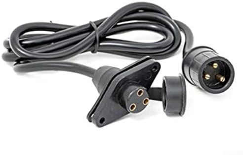 Volakebeing Télécommande de treuil électrique avec connecteur à 3 broches et câble de 3,6 m, rallonge incluse, compatible avec la plupart des treuils électriques de 2 268 kg (A)