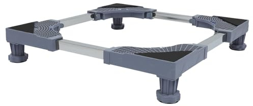 MOTHNUR Washing Machine Dryer Base Stand with Lockable Wheels Movable Heavy Duty Floor Holder for Refrigerator and Home Appliances Moisture-resistant Fridge Stand Trolley for Easy Cleaning