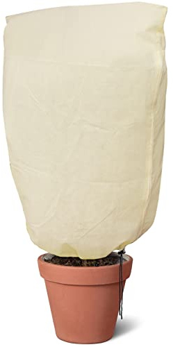 Cossteo Winterschutz für Pflanzen vor Frostschutz 120 cm x 180 cm, Dicke 100 g/m², Pflanzenschutz für Kübelpflanzen, mit Reißverschluss für Palmen Olivenbaum Balkonpflanzen, WP-1