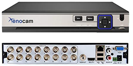 Xenocam 16CH 5M-N/1080N híbrido de alta definición completo para AHD/TVI/CVI/analógico/IP DVR H.265 CCTV Video Recorder P2P Monitoreo remoto del teléfono para la cámara