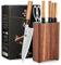 XINZUO 67 Couches Acier Damas Ensemble de Couteaux 7 Pièces, Professionnel Set Couteau de Chef -Poignée en Bois d'Olivier -Bloc à Couteaux et Ciseaux de Cuisine Multifonctions-avec Boîte Cadeau