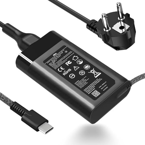 Nouveau Chargeur d'ordinateur Portable USB C Slim 65W Compatible avec HP Spectre X360, Envy X360, EliteBook X360, Chromebook, Elite X2, Spectre, EliteBook, Envy, ZBook, Chromebook Adaptateur
