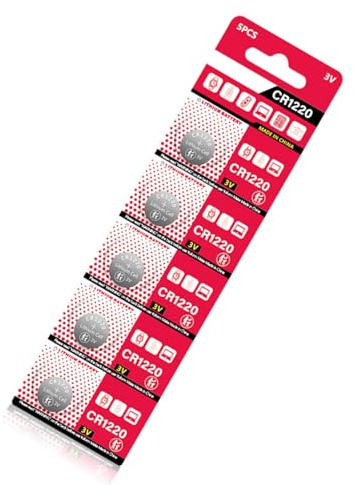 Lot de 10 piles bouton au lithium DL1220 BR1220 ECR1220 LM1220 KCR1220 3 V pour appareils photo numériques et outils électroniques