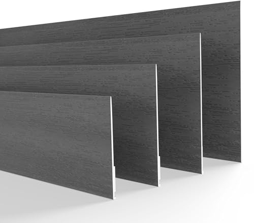 DQ-PP Fönsterlist – 3 m längd – 40 mm bredd – 1,5 mm tjock – antracit – plattlister, plastlister, profillister slutlister