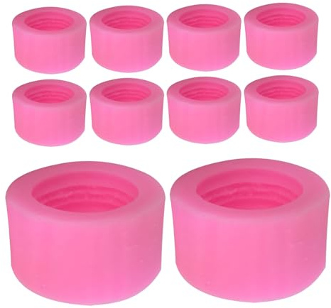 Uonlytech 10 pezzi Stampo Silicone Macaron per Dolci Fondente e Muffin Mold per Cioccolato Natale e Decorazioni Torte Fai da Te Antiscivolo e Resistente per Amanti Macaron e Cake Topper