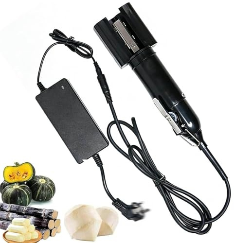 KHZKHC Sbucciatore Elettrico per Canna da Zucchero, Sbucciatore Elettrico per Canna da Zucchero da 120 W, Utensile per Tagliare Il Cocco, con Copertura Protettiva, per Cocco, Zucca, Taro