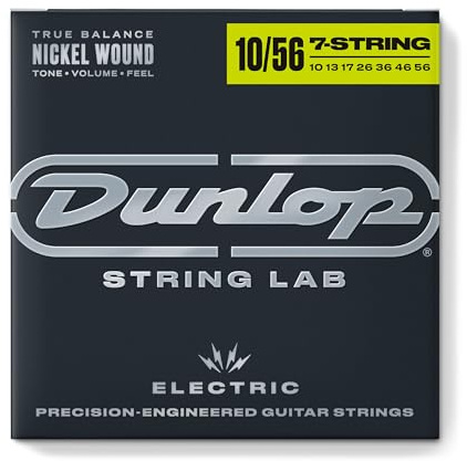 JIM DUNLOP - DEN1056 - E-Gitarren-Saiten - Electric Nikel Perfomace + Medium 7 Saiten 10-56
