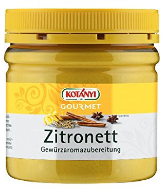 Kotanyi Gourmet Citrette Arôme de Citron | Remplacement frais pour les zestes de citron râpées, arôme frais et légèrement amer 400 ml