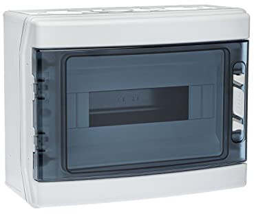 IDE CDN12PT IP65 Coffre de distribution étanche en ABS, scellé, gris, 246 x 310 x 148 mm