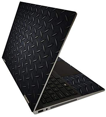 MightySkins Skin for HP Pavilion x360 14 (2020) - Black Diamond Plate | Protective, Durable, and Unique Vinyl Decal wrap Cover | Easy to Apply, Remove, and Change Styles | Made in The USA