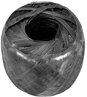Rebower Cuerda De Poliéster Y Nylon [para Empaque De Libros DIY] - 100m/328ft / 1 Rollo Negro