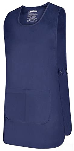 MISEMIYA Förkläde Rengöring Sanitära BZZ-868 Unisex Vuxen, Marinblå, L