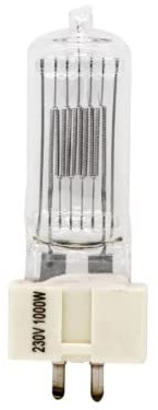 Generico LAMPADA ALOGENA DI RICAMBIO PER FARI TEATRALI 1000W 230V GX9.5 3200K 200H COMPATIBILE CON ALTRI MARCHI