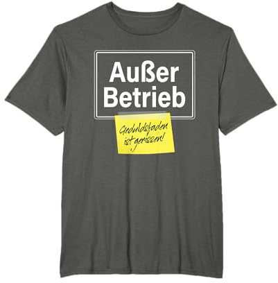 Außer Betrieb Geduldsfaden Ist Gerissen Faul Lustiges Büro T-Shirt
