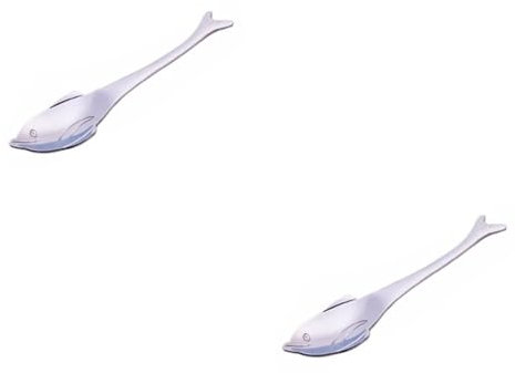 Alipis 2stücke Edelstahl Delfinlöffel Wiederverwendbarer Teelöffel Für Desserts Kaffee Und Mixgetränke Spülmaschinenfest Und Rostfrei Elegantes Einzigartiges Design Für Zuhause Und