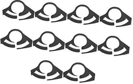 DOITOOL 10pcs Garden Water Pipe Hose Clamp Flexible Hose Clamp Nylon Ratcheting Clips Design