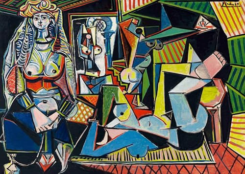 Jigsaw Puzzles for Adults 1000 Piece The Woman of Algiers by Pablo Picasso 27.56 x 19.69 Inch Puzzles for Adults Educational Challenge 1000 Pieces Pablo Picasso Puzzle