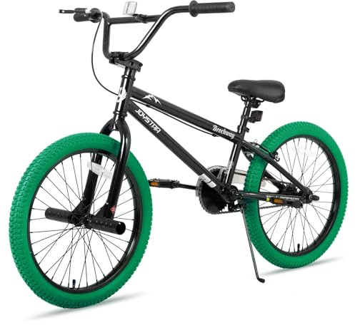 JOYSTAR Gemsbok 20 Pouces Freestyle BMX pour Les garçons et Les Filles de 7 à 11 Ans, 20 Pouces vélo pour Enfants, Vert