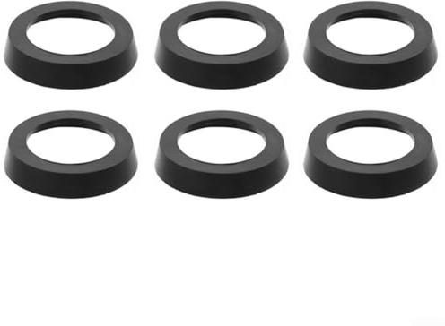 Paquete de 6 cueros de bomba de 75 mm, juntas y kit de sello de taza de goma, para bomba de agua de prensa manual, reemplazo de bomba de jarra, piezas con construcción de hierro fundido