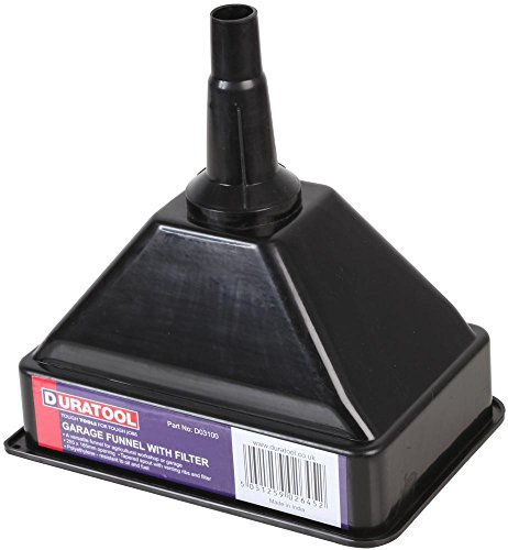 DURATOOL D03100 Heavy Duty Garage Funnel with Water Filter