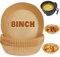 YQL Disposable Air Fryer Liners Round 6.3 Inch, 50pcs Non Stick Greaseproof Parchment Paper Liners for Airfryer 3.5L-6L, Compatible with Ninja AF100UK,Tower,Cosori,Keplin,Schallen Airfryer & More